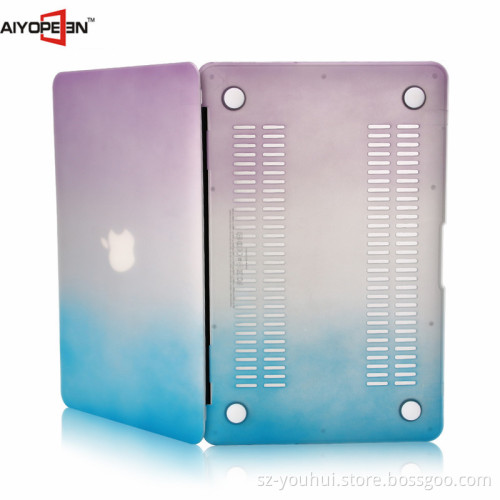 Factory Outlet Ultra Slim Rainbow Color Case Hard Flip Cover Shell for Macbook